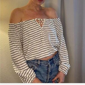 FREE PEOPLE BEACH OFF THE SHOULDER TOP